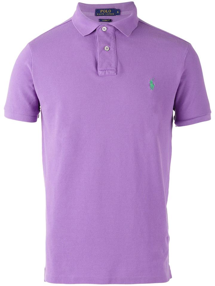 Polo Ralph Lauren Classic Polo Shirt, Men's, Size: Medium, Pink/purple, Cotton