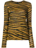 Proenza Schouler Tiger Knit Jumper - Brown