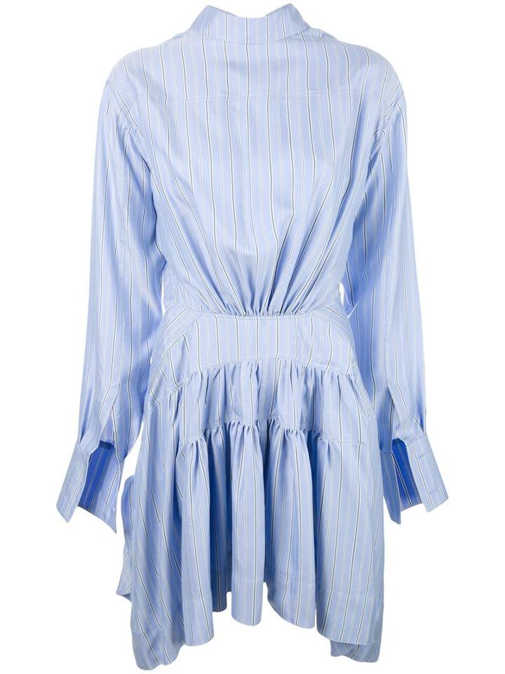 J.w.anderson Draped Tie-back Dress, Women's, Size: 12, Blue, Silk