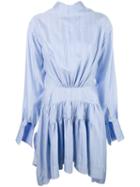 J.w.anderson Draped Tie-back Dress, Women's, Size: 12, Blue, Silk