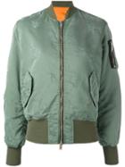 Unravel Project - Distressed Bomber Jacket - Women - Cotton/polyamide/polyester/polyimide - 40, Green, Cotton/polyamide/polyester/polyimide