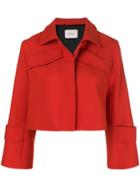 Dorothee Schumacher Cropped Jacket - Yellow & Orange