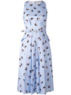 Blumarine - Ball Print Dress - Women - Cotton/spandex/elastane - 42, Blue, Cotton/spandex/elastane