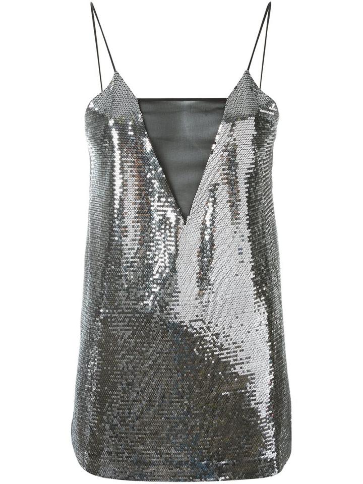 Mcq Alexander Mcqueen Paillettes Cami Top