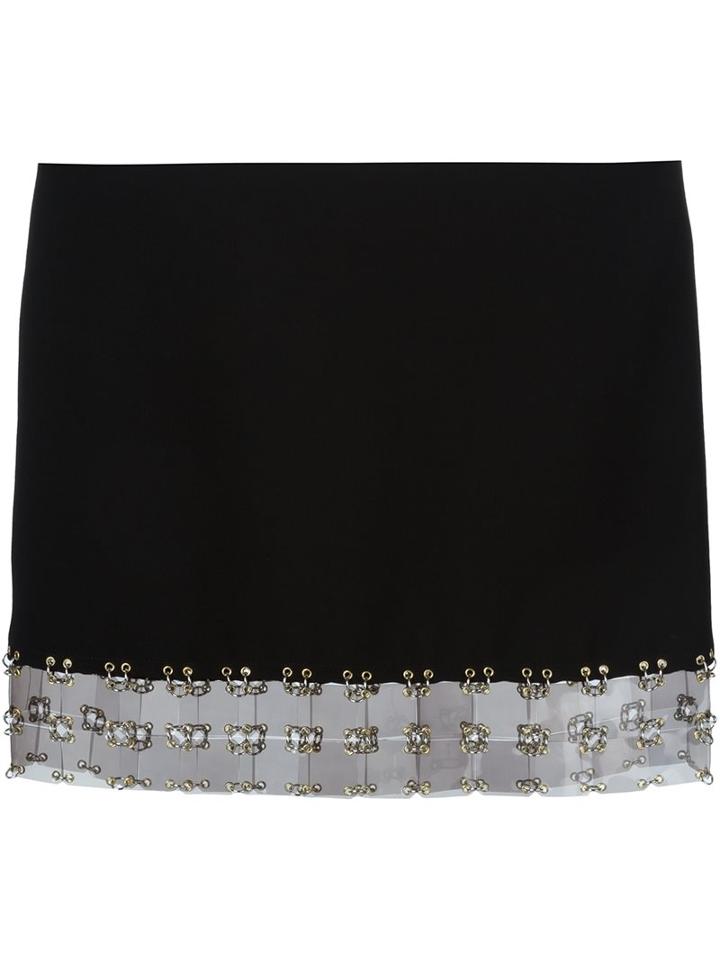 Paco Rabanne Eyelet Trim Mini Skirt