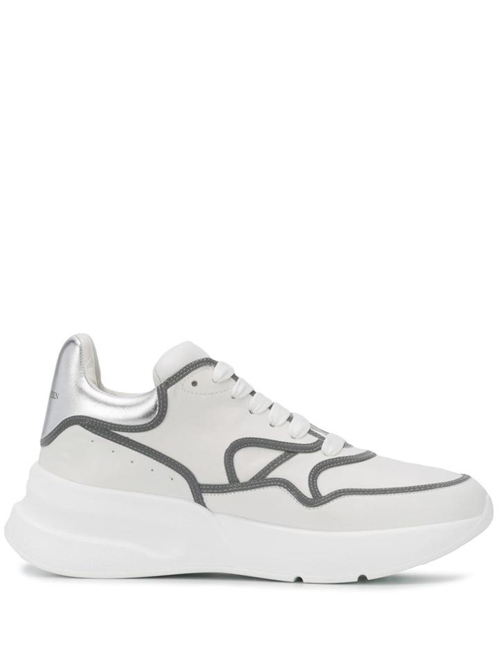 Alexander Mcqueen Chunky Trimmed Sneakers - White