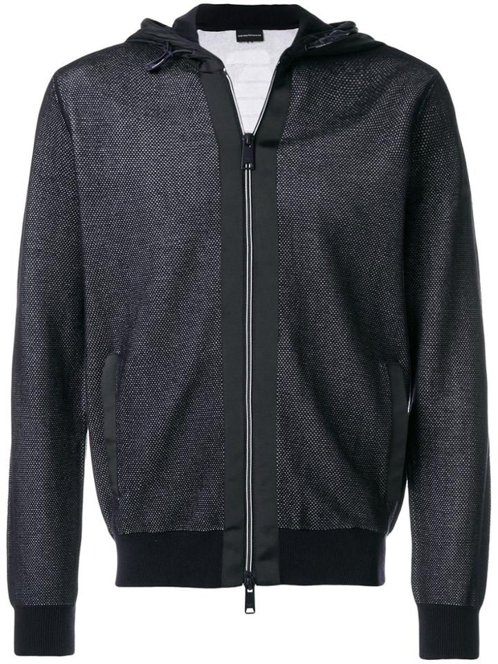 Emporio Armani Zipped Hoody - Blue