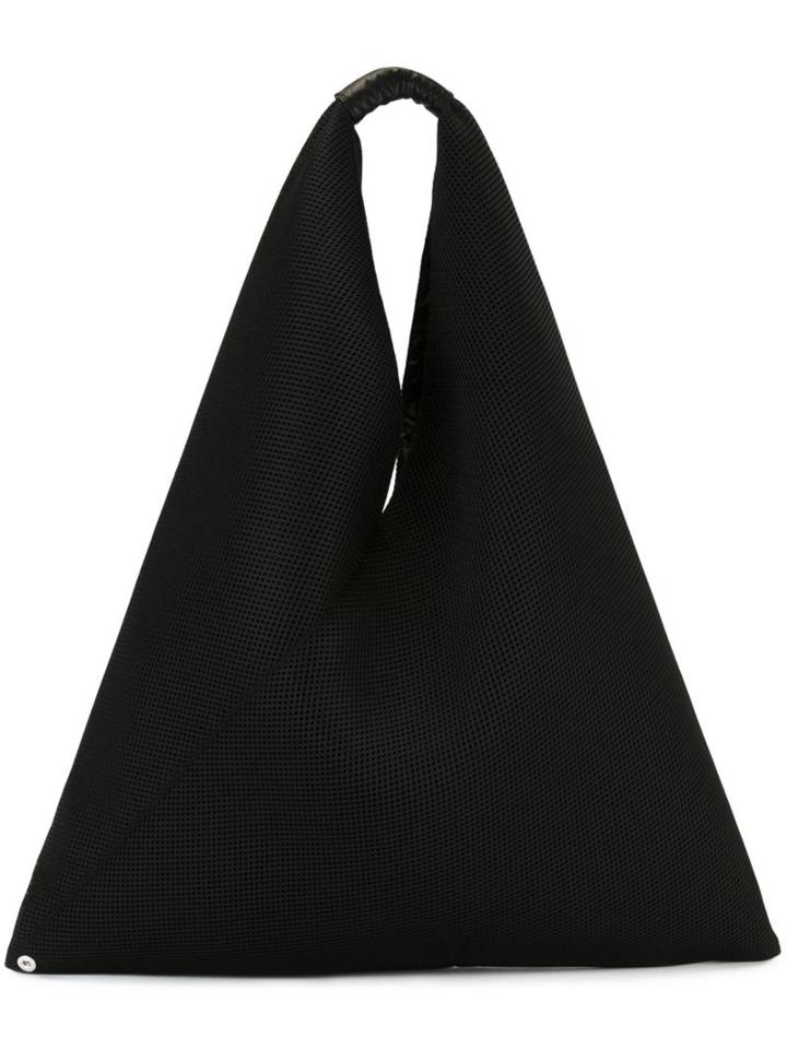 Mm6 Maison Margiela Large Triangular Tote, Women's, Polyamide/calf Leather