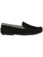 Paul & Joe Contrast Lined Loafers - Black