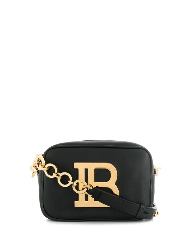 Balmain B Logo Crossbody Bag - Black