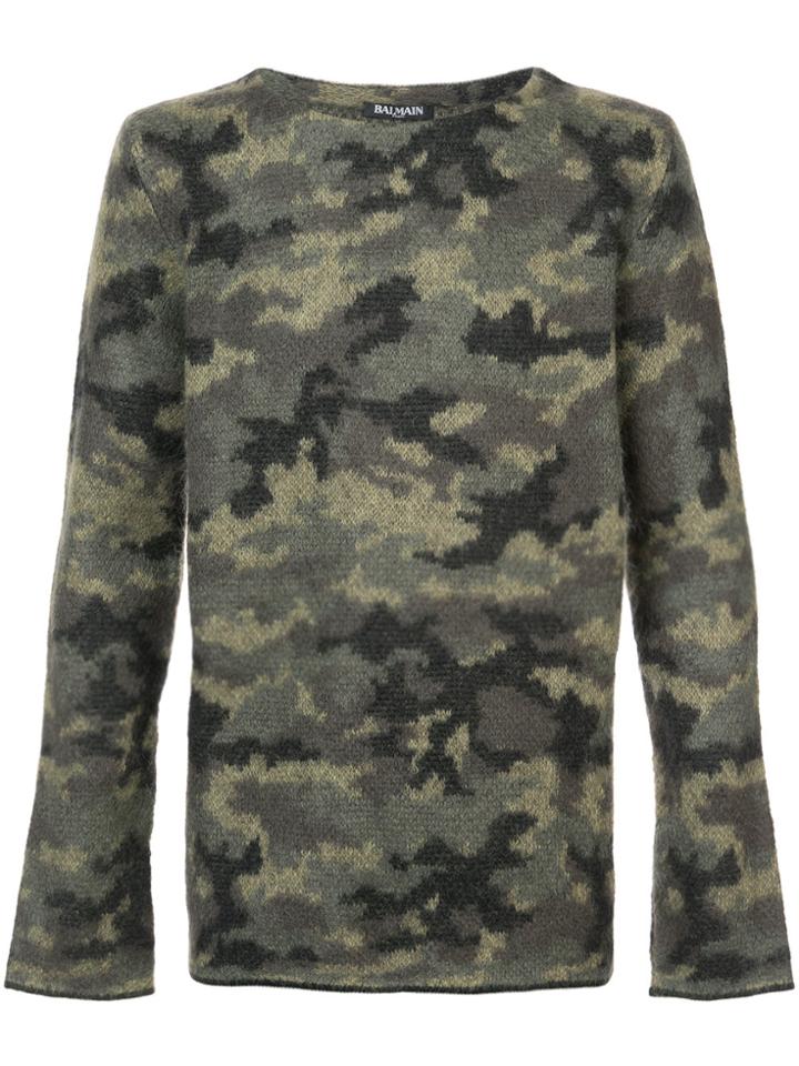 Balmain Camouflage Jumper - Multicolour