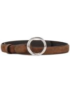 Dondup - Cintura Belt - Women - Leather - 85, Brown, Leather