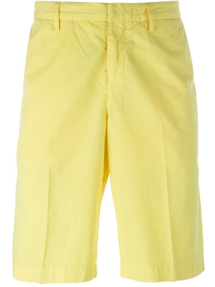 Kenzo Chino Bermuda Shorts, Men's, Size: 50, Yellow/orange, Cotton