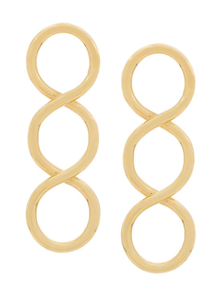Jw Anderson Gold Twisted Earrings