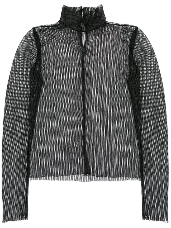 Wandering Sheer Net Top - Black