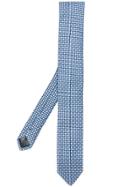 Dolce & Gabbana Circle Embroidered Tie - Blue