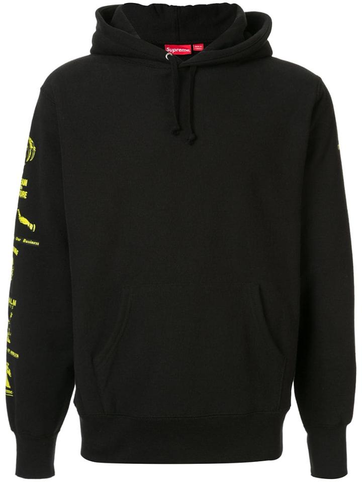 Supreme Menace Hooded Sweatshirt - Black