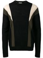 Wooyoungmi Colour Block Sweater - Black