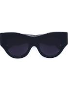 Vera Wang Thick Cat Eye Sunglasses, Women's, Black, Acetate