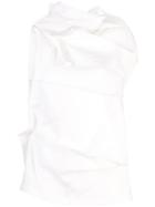 132 5. Issey Miyake Creased Top - White