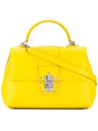 Lucia Tote - Women - Calf Leather - One Size, Yellow/orange, Calf Leather, Dolce & Gabbana