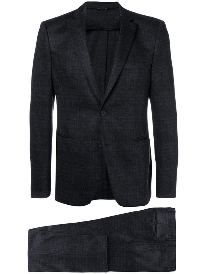 Tonello Checked Two-piece Suit - Blue