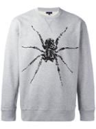 Lanvin Beaded Spider Sweatshirt, Men's, Size: Large, Grey, Cotton/spandex/elastane/glass