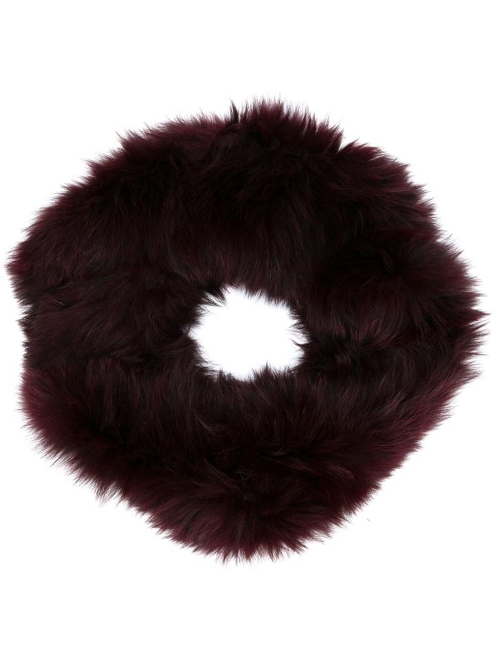 Plein Sud Fox Fur Scarf - Red