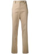 Kiton - Tailored Trousers - Women - Cotton/spandex/elastane - 44, Nude/neutrals, Cotton/spandex/elastane