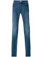 Jacob Cohen Faded Straight Leg Jeans - Blue
