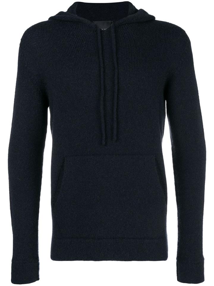 Roberto Collina Hooded Jumper - Blue
