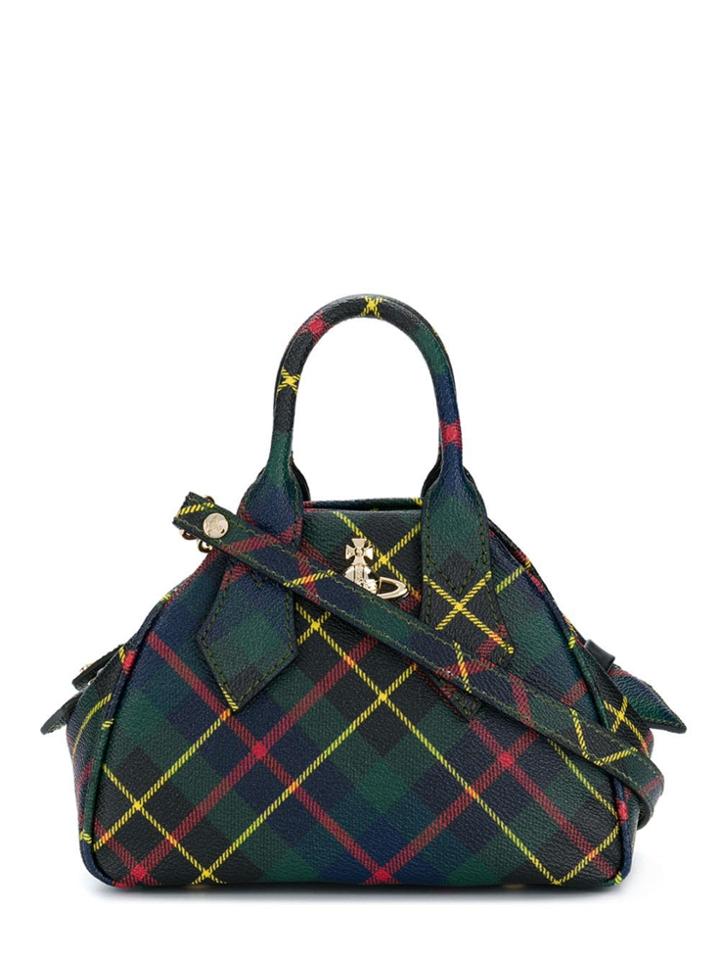 Vivienne Westwood Check Print Tote - Red
