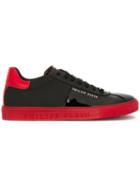 Philipp Plein Optical Sneakers, Men's, Size: 41, Black, Leather/patent Leather/rubber