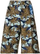 The Gigi Palm Print Shorts - Multicolour