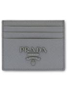 Prada Saffiano Card Holder - Grey