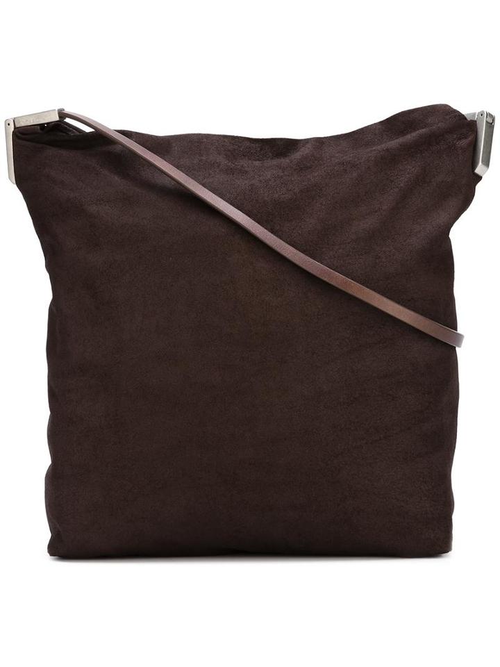 Rick Owens 'adri' Crossbody Bag, Women's, Brown, Lamb Skin/cotton/calf Leather