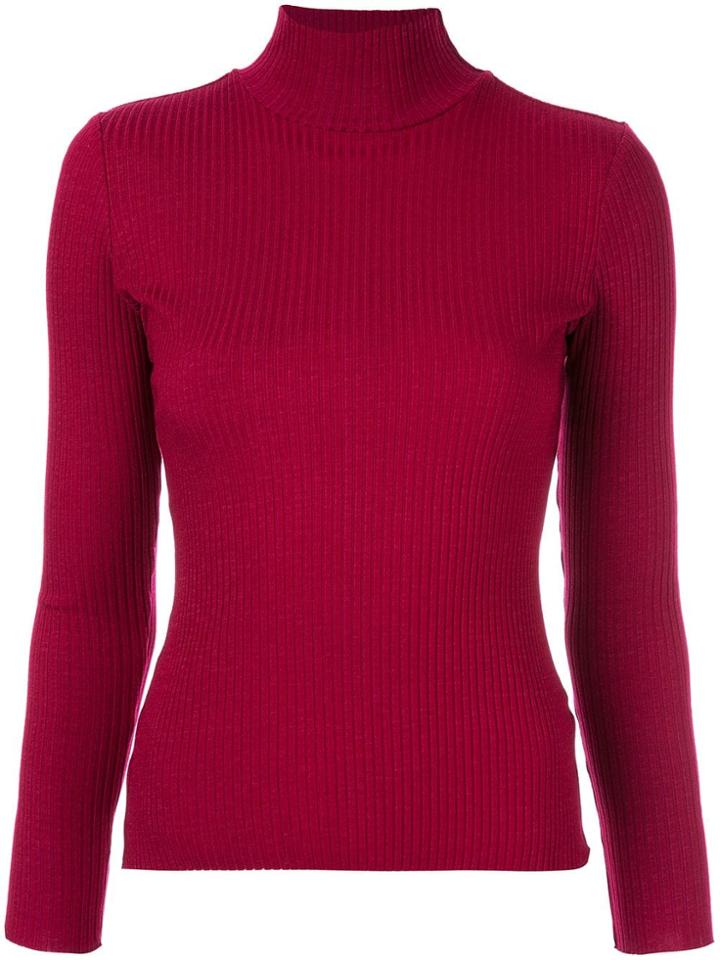 Nobody Denim Luxe Ribbed Jumper - Red