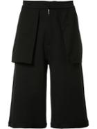 Public School - Flap Detailing Shorts - Men - Cotton/nylon - 1, Black, Cotton/nylon