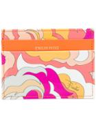 Emilio Pucci Abstract Print Card Holder - Yellow & Orange