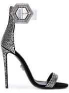 Philipp Plein Crystal Embellished Sandals - Silver
