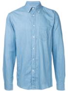 Gant Rugger - Luxury Hobd Shirt - Men - Cotton - S, Blue, Cotton