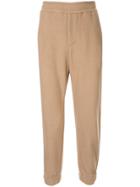 Emporio Armani Woven Jogger-style Trousers - Brown