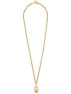 Givenchy Vintage 1980's Cocoon Pendant Necklace - Gold