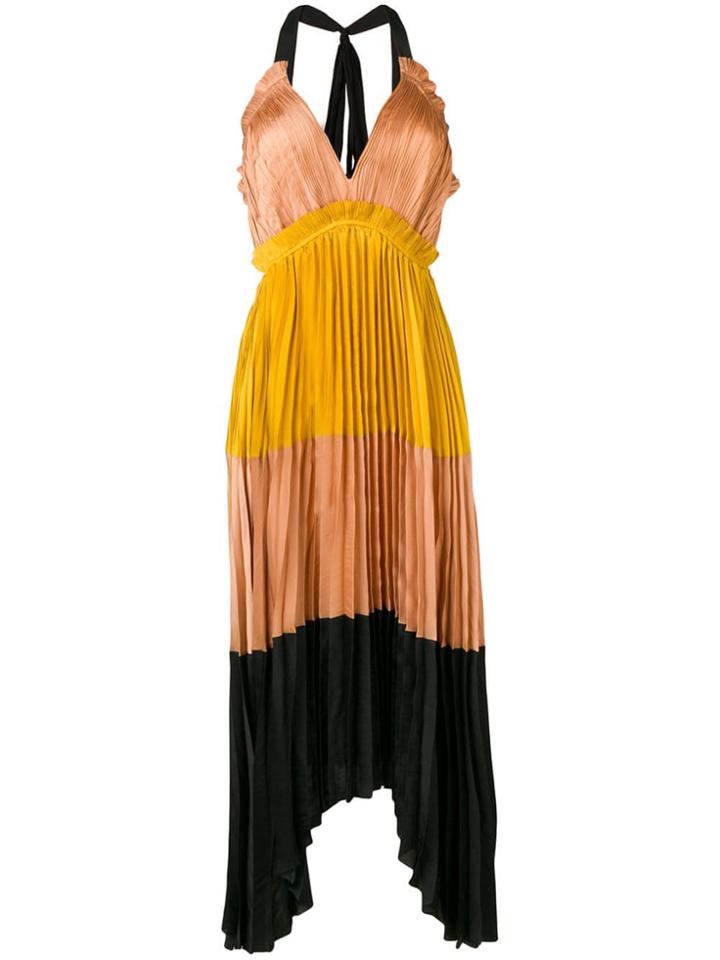 Ulla Johnson Pleated Midi Dress - Neutrals