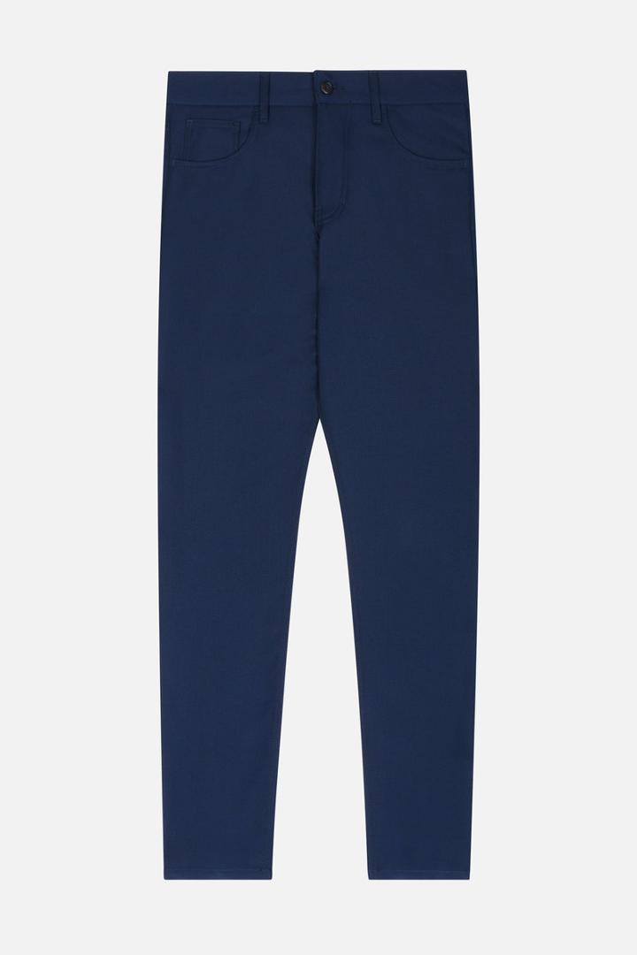 Ami Alexandre Mattiussi 5 Pocket Carrot Trousers, Men's, Size: 40, Blue, Virgin Wool