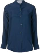 Société Anonyme Mandarin Collar Shirt - Blue