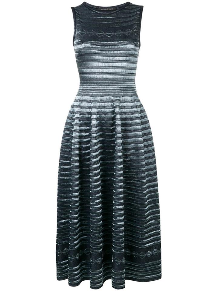 Antonino Valenti Stich Detail Midi Dress - Blue