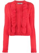 Philosophy Di Lorenzo Serafini Ruffle Trim Jumper - Pink