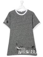 Burberry Kids Teen Adventure-motif T-shirt - Grey