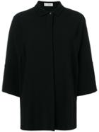 Alberto Biani Concealed Front Blouse - Black